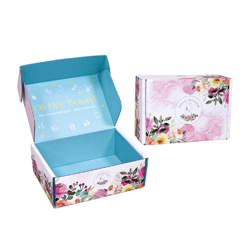 Custom double sides printing mailer boxes - Js Packaging Factory