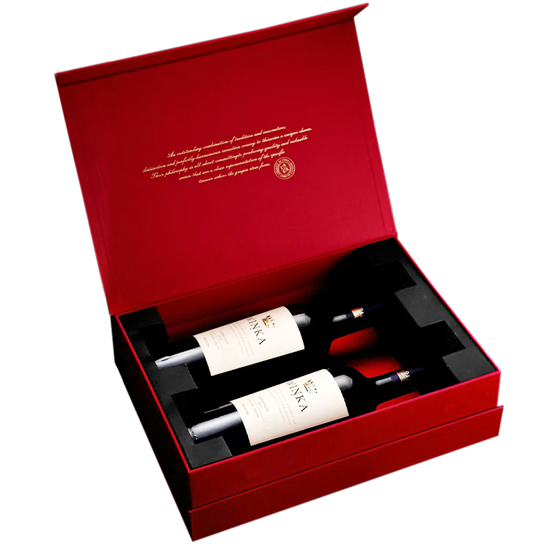 luxury wine box for two bottles