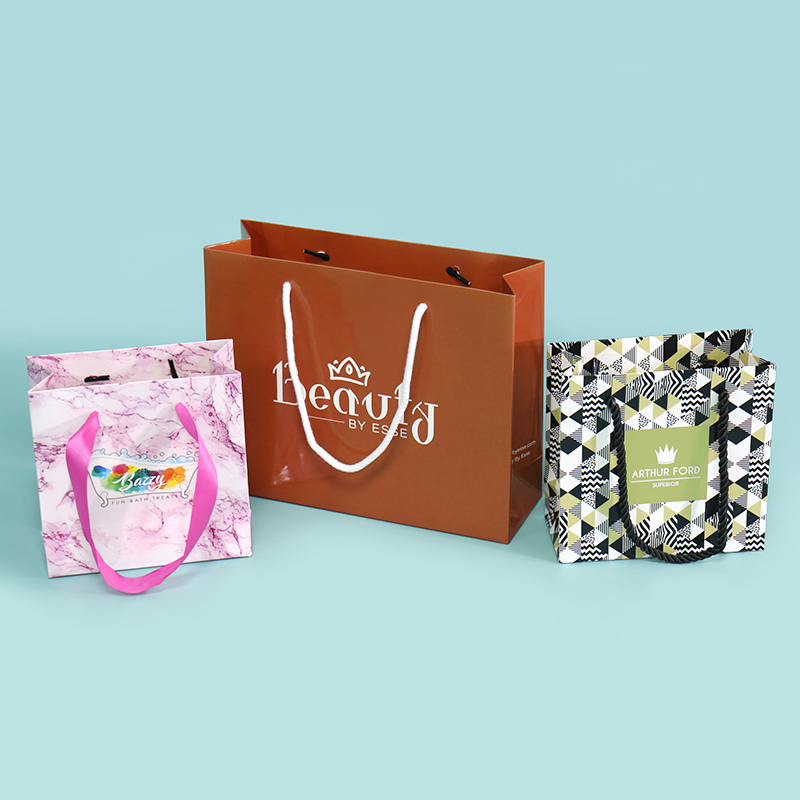 matt glossy gift bags