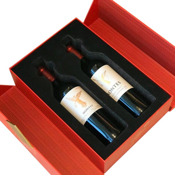 Luxury wine paper box with foam insert