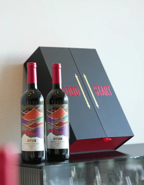 Luxury wine paper box with foam insert - Image 3