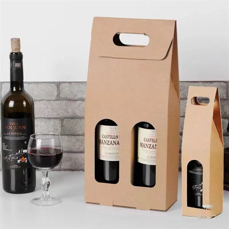 wine boxes with handle