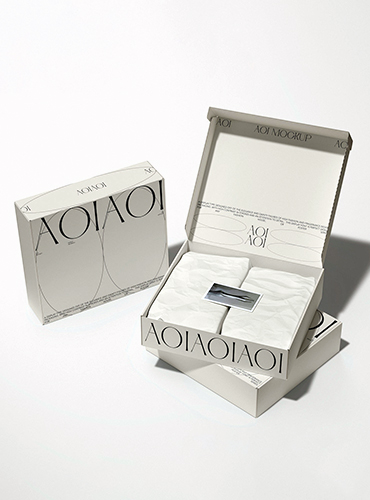 clothes with shipping box