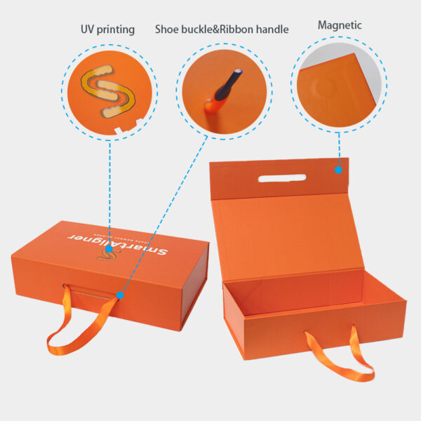 Custom Orange magnetic folding box - Image 6